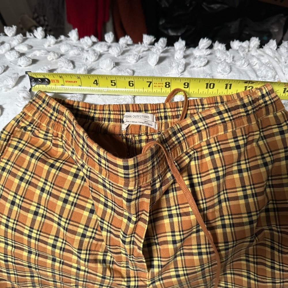 Urban outfitters plaid wide leg